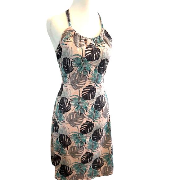 Athletic Tennis Dress M Mini Tropical Floral Beach Sport New Balance Collection - Picture 8 of 12